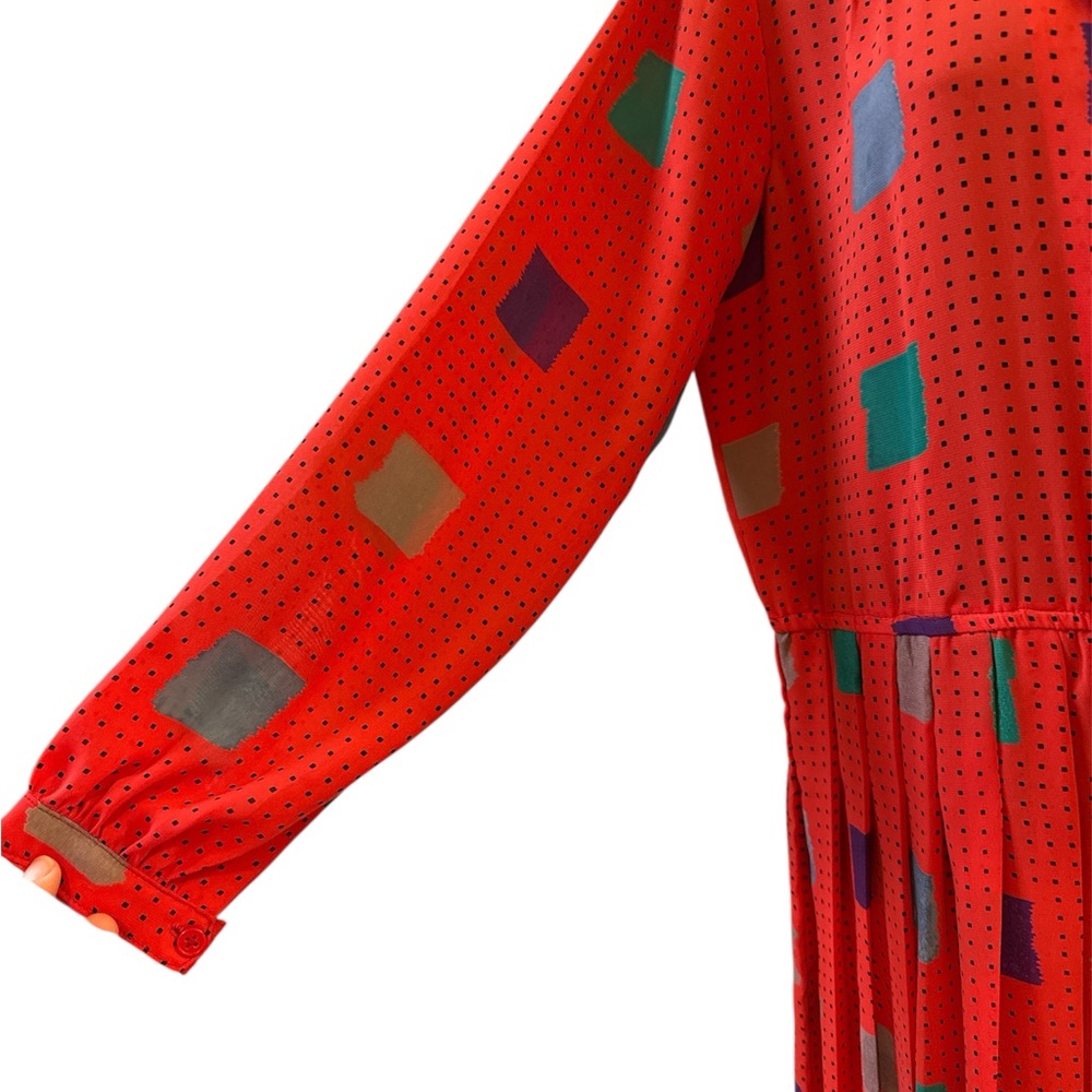 Vintage abstract pattern dress - Picture 4 of 4